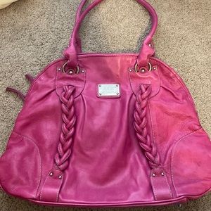 Marzia genuine leather pink shoulder bag